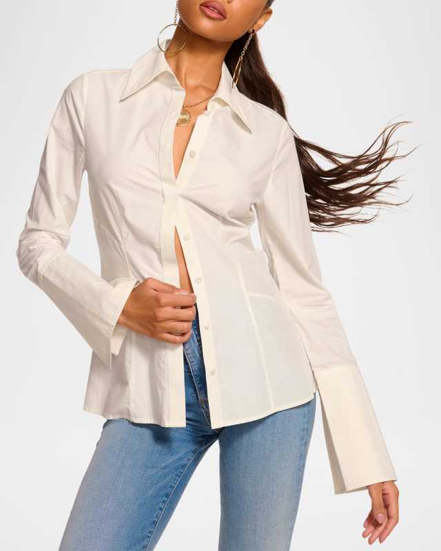 Jay Fitted Button-Front Shirt